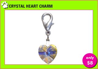Crystal Heart Charm