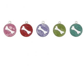Glitter Bone ID Tag