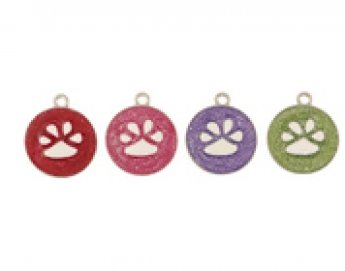Glitter Paw ID Tag