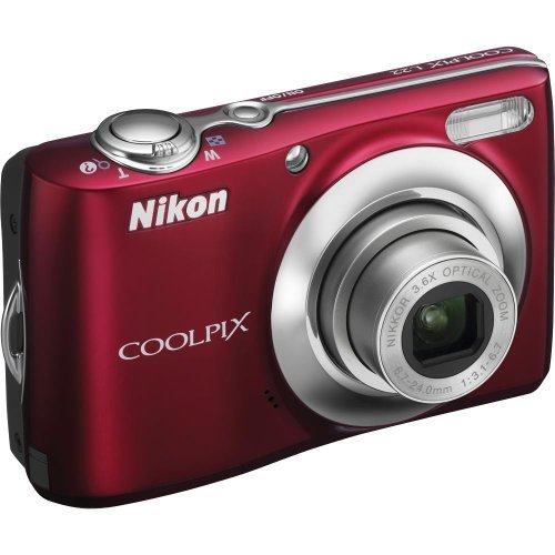 Nikon Coolpix L22 Red 12MP Digital Camera w/ 3.6x Optical Zoom