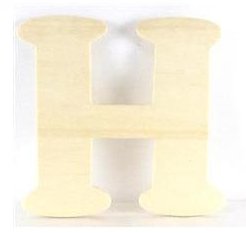 Wood Letter - H