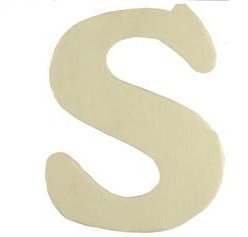 Wood Letter - S