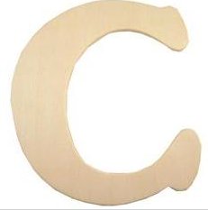 Wood Letter - C
