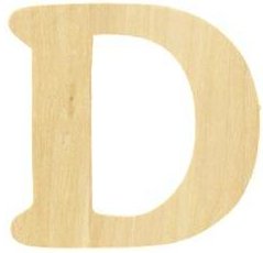 Wood Letter - D