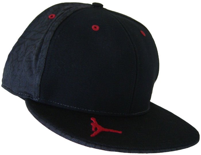 NEW Mens NIKE AIR JORDAN Black Cap Hat LARGE 7 3/8