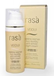 "Rasa" Anti-wrinkle Night Cream,with Matrixyl, hyaluronic acid and pro-vitamin complex