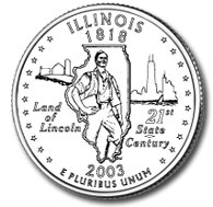 2003 Illinois State Quarter P & D Set