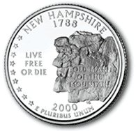 2000 New Hampshire State Quarter P & D Set