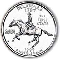 1999 Delaware State Quarter P & D Set