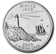 2003 Maine State Quarter P & D Set