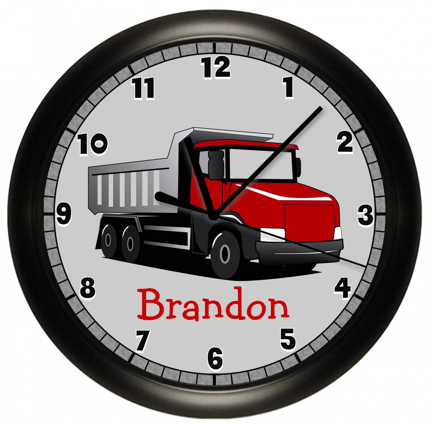 Personalized Red Truck Wall Clock