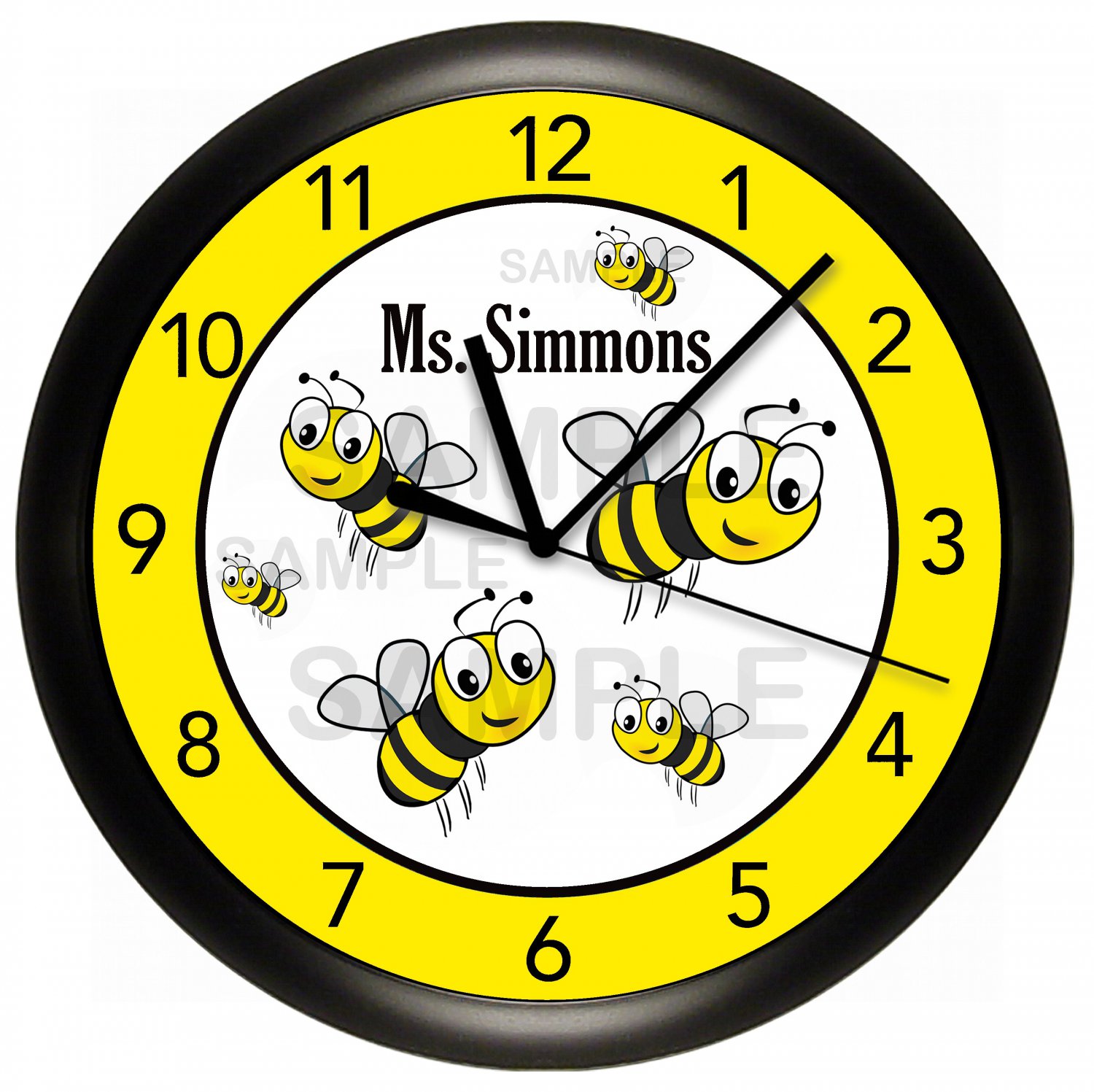 Bumble Bees Wall Clock