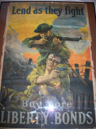 World War 1 War Bonds Poster
