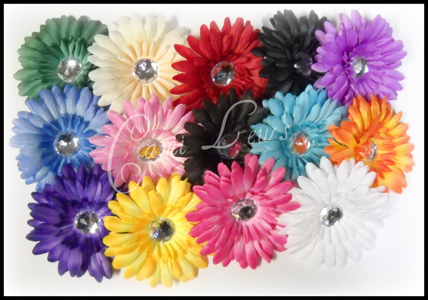 You pick 4 3.5" flower clips for 4.50