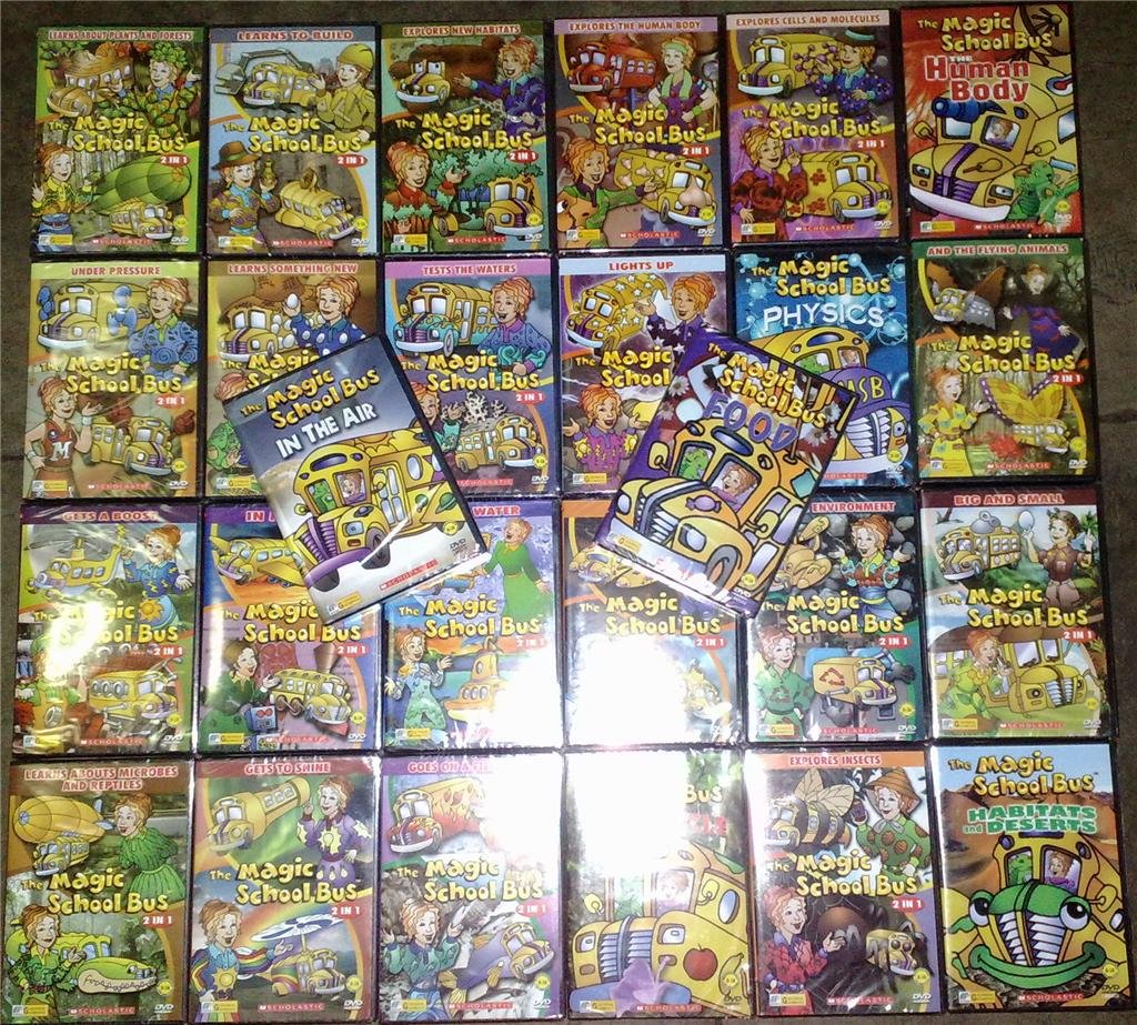 THE MAGIC SCHOOL BUS DVD Set of 26 Titles Brand New!