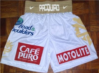 MANNY PACQUIAO Boxing Trunks vs. MARGARITO sz XL New