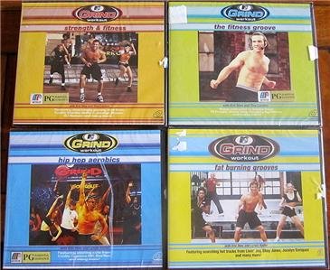 MTV GRIND Workout Set of 4 VCD Brand New Hip Hop Aero