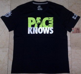 NIKE MANNY PACQUIAO Pacman Knows GLOW Shirt sz L XL 2XL