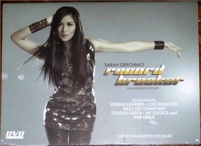 SARAH GERONIMO Record Breaker DVD Philippines SEALED