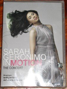 SARAH GERONIMO In Motion Concert DVD Philippines SEALED