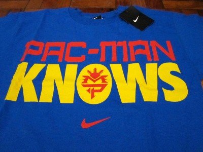 NIKE TEAM PACQUIAO Pacman Knows Shirt sz M L XL 2XL New
