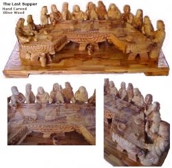 Last Supper Set Hand carved
