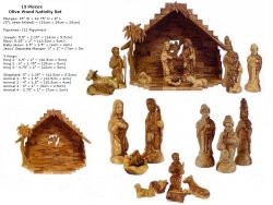 Nativity Scene 13 Individual Pieces