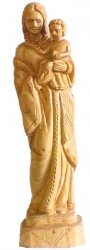 Madonna and Child Olive wood Statue