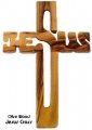 Olive Wood Jesus Cross