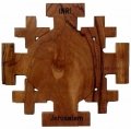 Olive Wood Jerusalem Cross