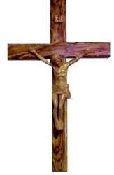 Olive Wood Crucifix Hand Carved Body Of Christ
