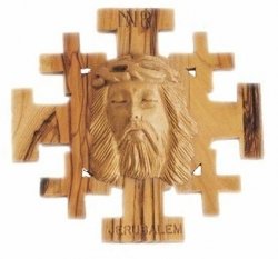 Jerusalem Crucifix With Jesus' Face