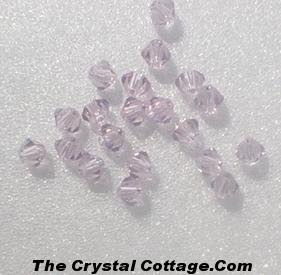 (20) Swarovski 4mm Bicone Crystal Beads~ Light Amethyst~