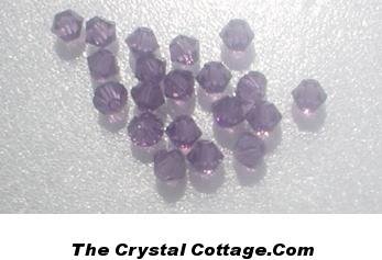 (20) Swarovski 4mm Bicone Crystal Beads~ Lilac~
