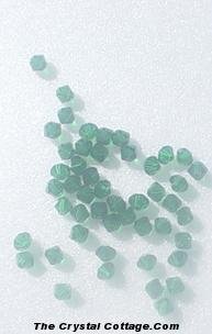 (20) Swarovski 4mm Bicone Crystal Beads~ Medium Emerald~