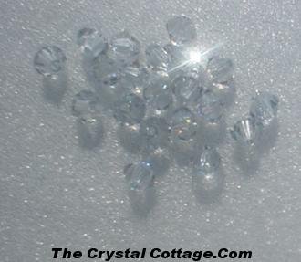 (20) Swarovski 4mm Bicone Crystal Beads~ Shadow Crystal~