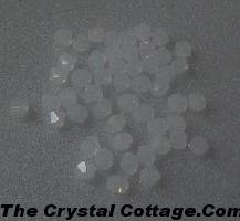 (20) Swarovski 4mm Bicone Crystal Beads~ White Opal~
