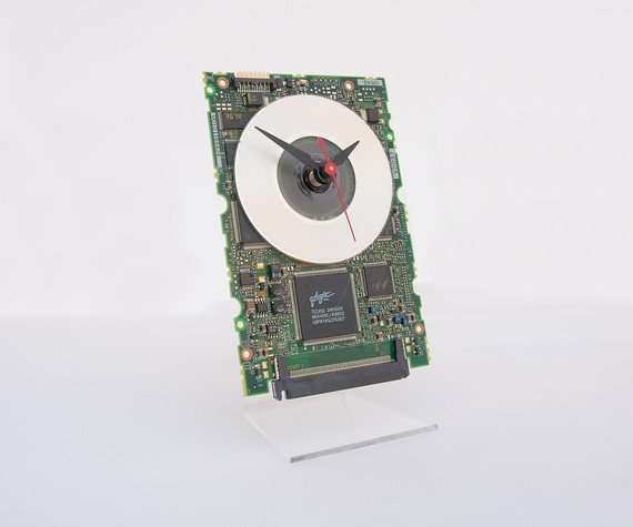 Circuitboard Desk Clock - Novelty Clock - Motherboard