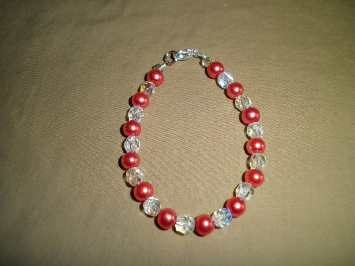 Pretty In Pink Pearl Bracelet