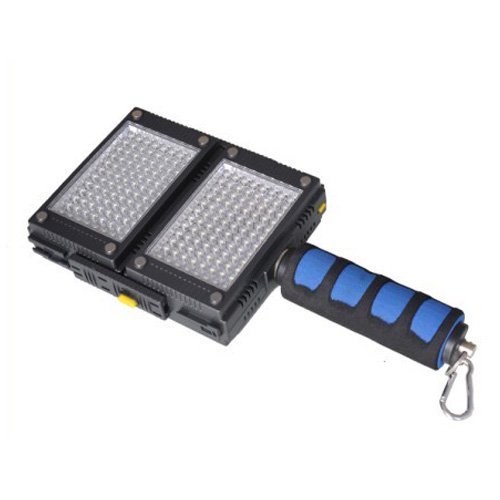 HDV-Z96 (2pcs) 5600K LED Video Lights for DV Camcorder Lighting + Spongy Handle