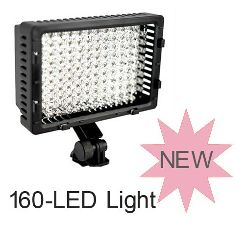 CN-160 LED 9.6W 5400K Video Light for Camera Video Camcorder Lighting