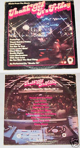 Thank God It's Friday From The Movie Album Record LP 33