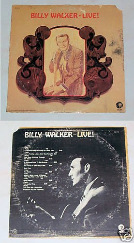 Billy Walker Live Album Record LP 33