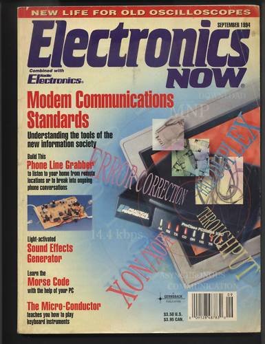 Electronics Now Sept 1994 Sound Effects Generator Morse