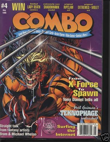 Combo Magazine May1995 #4 X-force to Spawn Ice Age Card