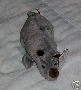 Spike the Rhino Ty Beanie Babies Collectible