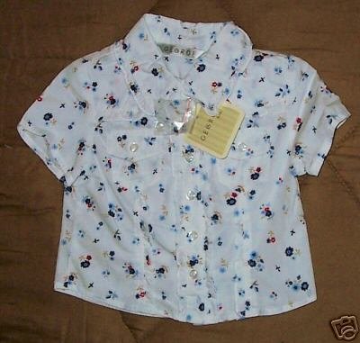 BRAND NEW GEORGE GIRLS BLOUSE 12 MOS