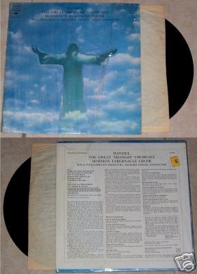 The Great Messiah Choruses Record Music Album LP 33
