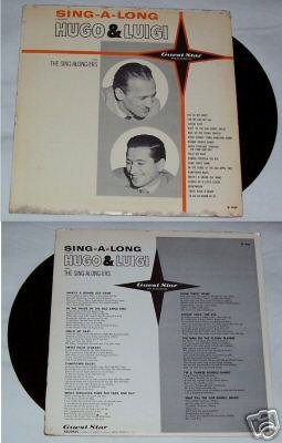 Hugo and Luigi Sing A Long Music Album LP 33
