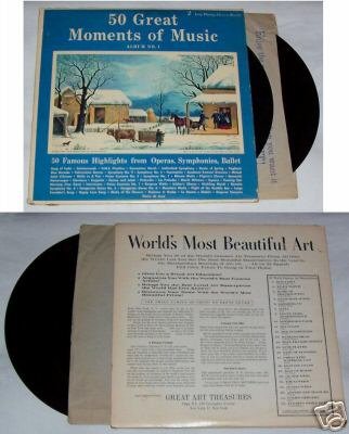 50 Great Moments of Music Double Album Record LP 33